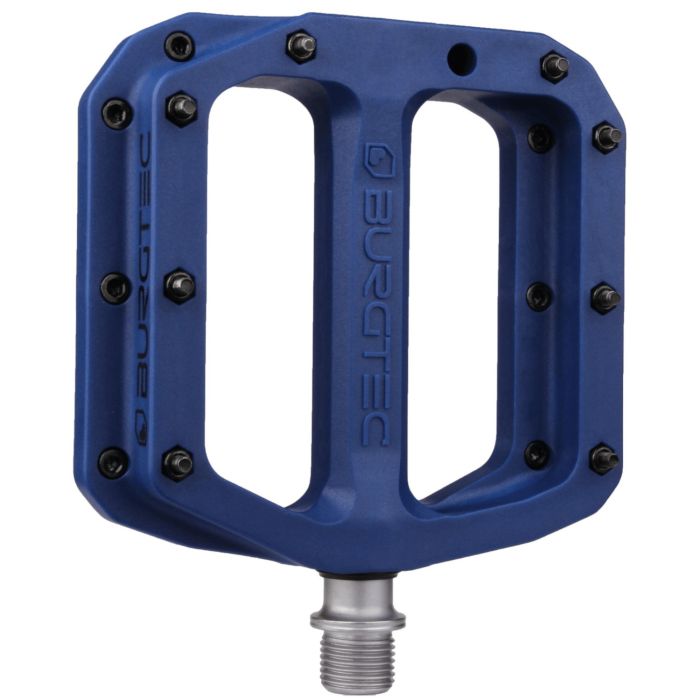 Tweeks Cycles Burgtec Mk4 Composite Flat Pedals - Deep Blue | Clearance section. 365 day returns, 0% finance & FREE delivery over £50