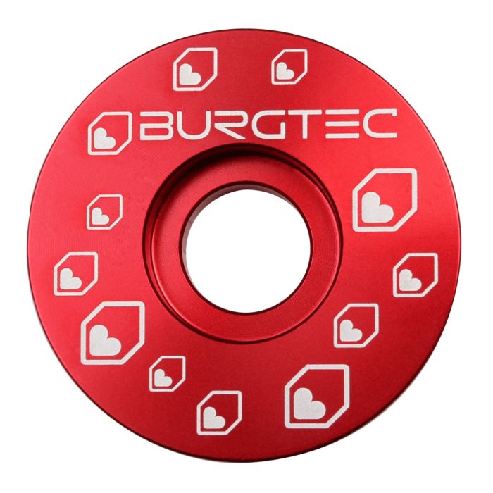 Tweeks Cycles Burgtec Top Cap - Race Red | Clearance section. 365 day returns, 0% finance & FREE delivery over £50