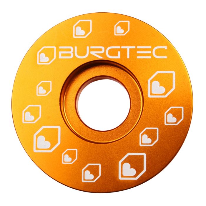 Tweeks Cycles Burgtec Top Cap - Iron Bro Orange | Clearance section. 365 day returns, 0% finance & FREE delivery over £50