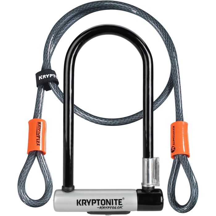 Tweeks Cycles Kryptonite Kryptolok U-Lock with 4 Foot Kryptoflex Cable | Clearance section. 365 day returns, 0% finance & FREE delivery over £50
