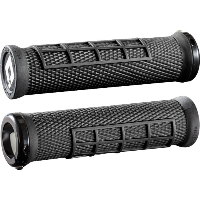 Tweeks Cycles ODI Elite Flow Lock-On Grips - Black | Clearance section. 365 day returns, 0% finance & FREE delivery over £50