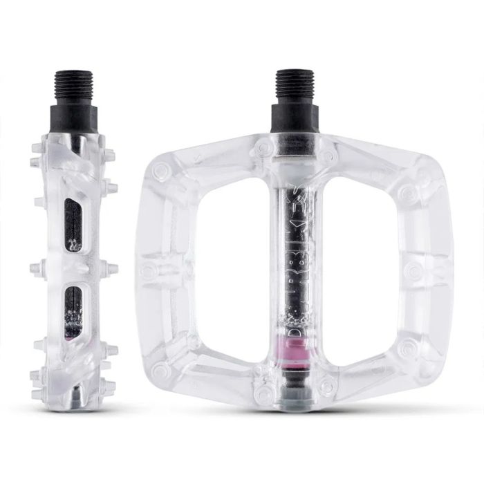 Tweeks Cycles DMR V6 Pedals - Clear Glacier | Clearance section. 365 day returns, 0% finance & FREE delivery over £50