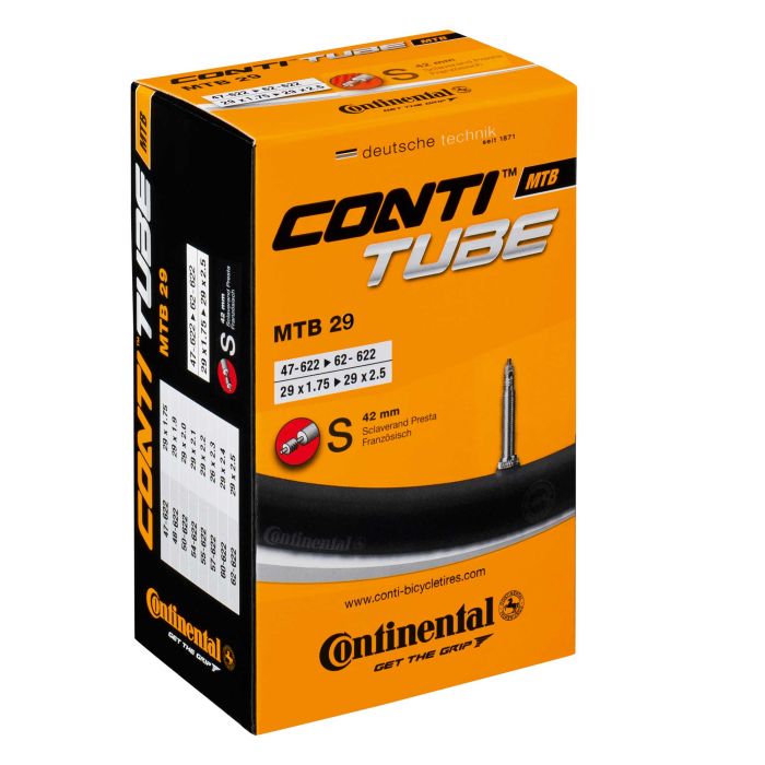 Tweeks Cycles Continental Mountain Bike Inner Tube 29 Inch - 29 x 1.75 - 2.5 Inch 42mm Presta Valve  - 1.75-2.5 Inch 42mm Presta Valve | Clearance section. 365 day returns, 0% finance & FREE delivery over £50