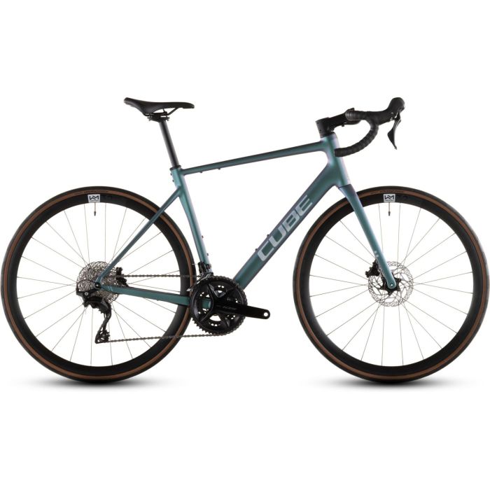 Tweeks Cycles Cube Attain SLX Road Bike - 2026 - Smaragdgrey n Prism, 56cm | Clearance section. 365 day returns, 0% finance & FREE delivery over £50