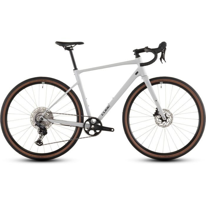 Tweeks Cycles Cube NuRoad EX Gravel Bike - 2026 - Cotton n Grey, L | Clearance section. 365 day returns, 0% finance & FREE delivery over £50