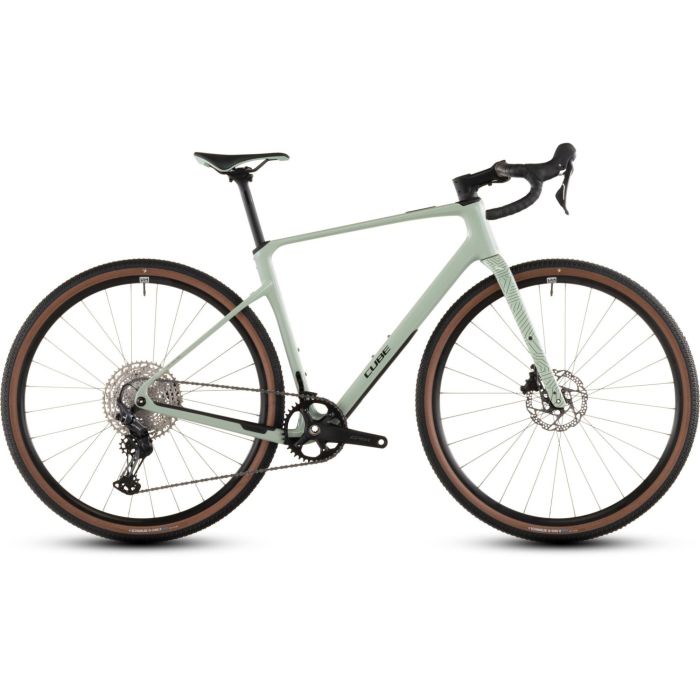 Tweeks Cycles Cube NuRoad C:62 One Gravel Bike - 2026 - Aloe Green n Black, L | Clearance section. 365 day returns, 0% finance & FREE delivery over £50