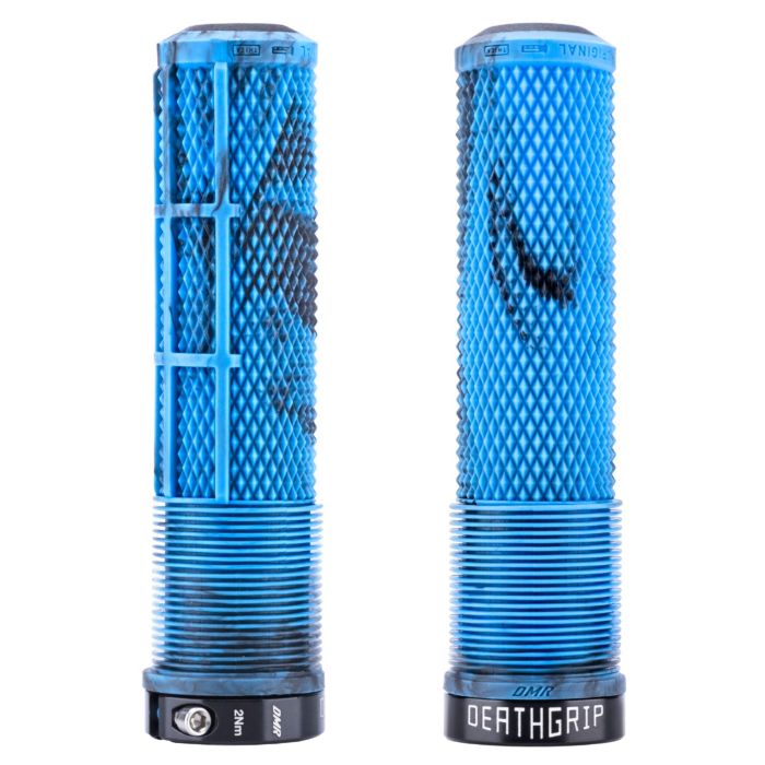DMR DeathGrip2 Flangeless Grips - Thick, Marble Blue