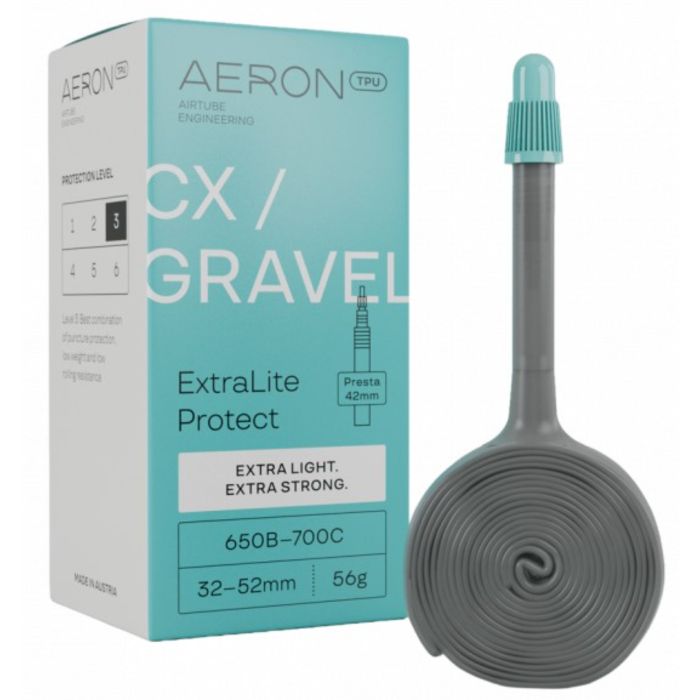 Tweeks Cycles Aeron TPU Aeron CX/Gravel ExtraLite Protect Inner Tube - 42mm | Clearance section. 365 day returns, 0% finance & FREE delivery over £50