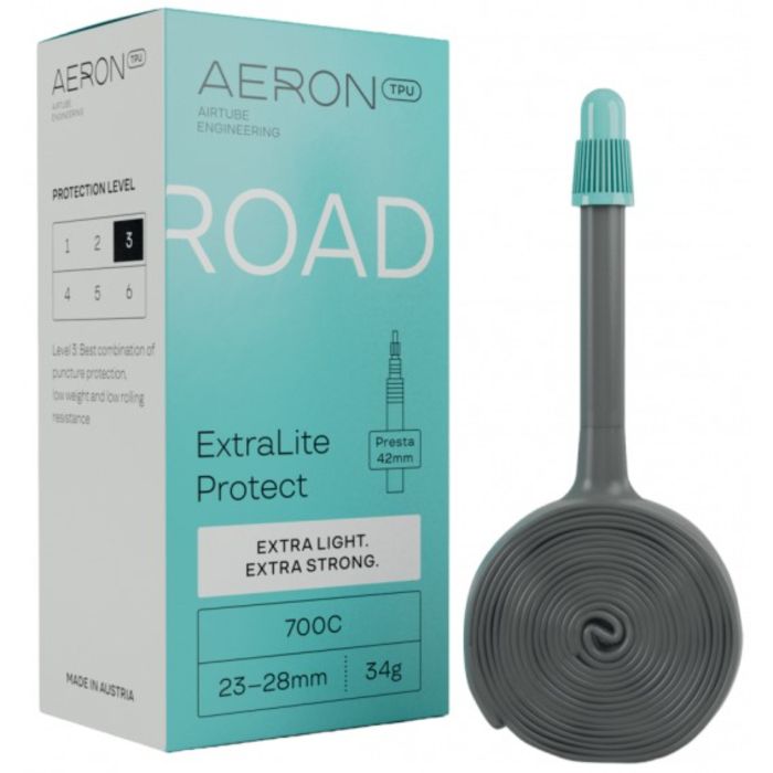 Tweeks Cycles Aeron TPU Aeron Road ExtraLite Protect Inner Tube - 42mm28-32c | Clearance section. 365 day returns, 0% finance & FREE delivery over £50