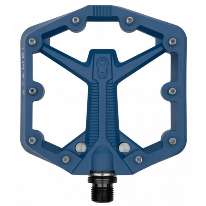 Tweeks Cycles CRANKBROTHERS crankbrothers Stamp 1 V2 Flat Pedals - Small, Navy | Clearance section. 365 day returns, 0% finance & FREE delivery over £50