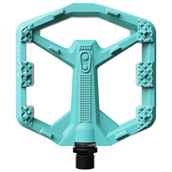 Tweeks Cycles CRANKBROTHERS crankbrothers Stamp 0 Flat Pedals - Turquoise, Small | Clearance section. 365 day returns, 0% finance & FREE delivery over £50