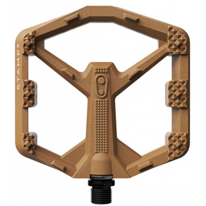 Tweeks Cycles CRANKBROTHERS crankbrothers Stamp 0 Flat Pedals - Brown, Large | Clearance section. 365 day returns, 0% finance & FREE delivery over £50