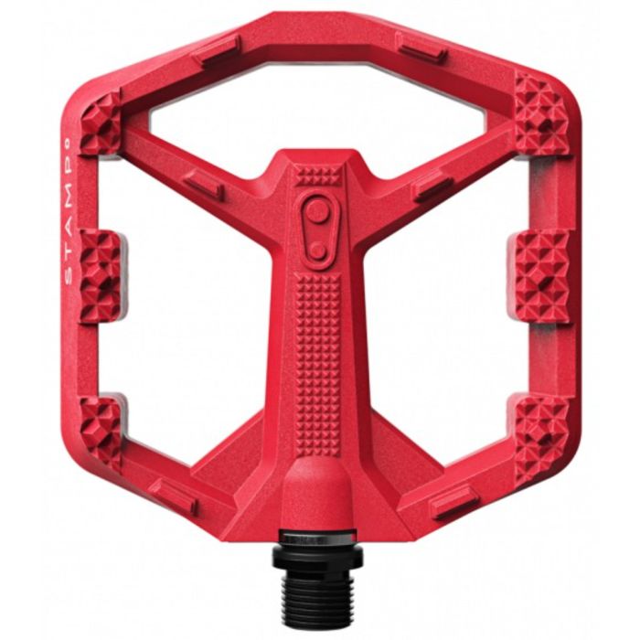 Tweeks Cycles CRANKBROTHERS crankbrothers Stamp 0 Flat Pedals - Red, Small | Clearance section. 365 day returns, 0% finance & FREE delivery over £50