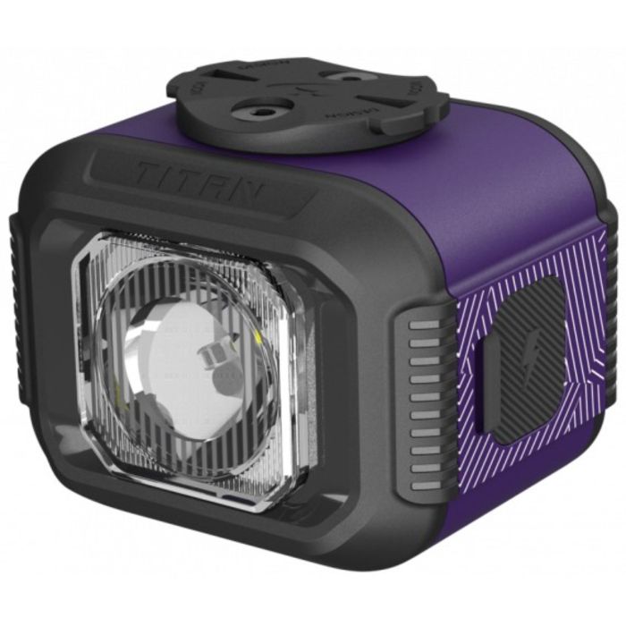 Tweeks Cycles Moon Titan Mini Front Light - Purple | Clearance section. 365 day returns, 0% finance & FREE delivery over £50