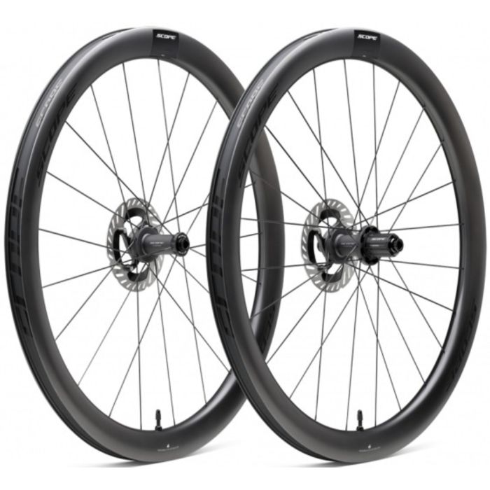 Tweeks Cycles Scope Cycling R4.A V2 45mm AllRoad Wheelset - BlackShimano HG (Road) | Clearance section. 365 day returns, 0% finance & FREE delivery over £50