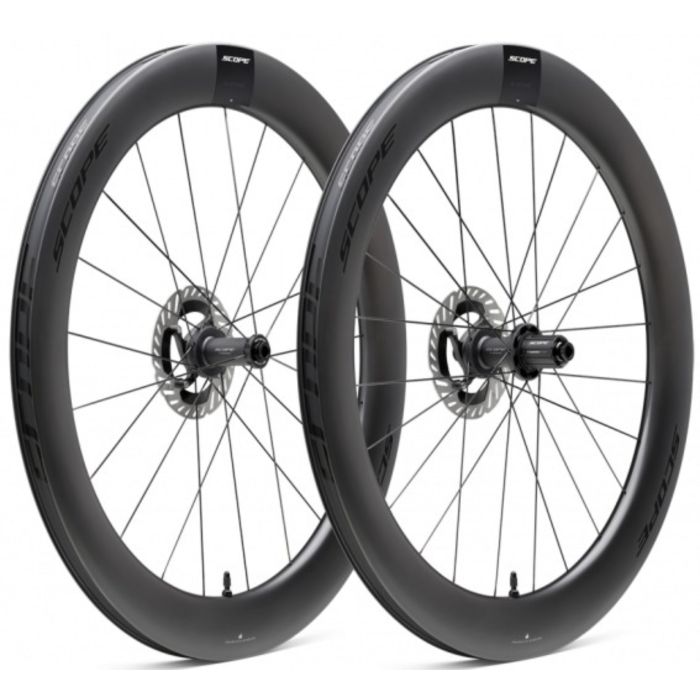 Tweeks Cycles Scope Cycling R6 V2 65mm Road Wheelset - BlackShimano HG (Road) | Clearance section. 365 day returns, 0% finance & FREE delivery over £50