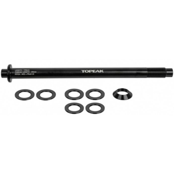 Tweeks Cycles TOPEAK Topeak Zi:Rak Thru-Axle - 12x1.0mm | Clearance section. 365 day returns, 0% finance & FREE delivery over £50