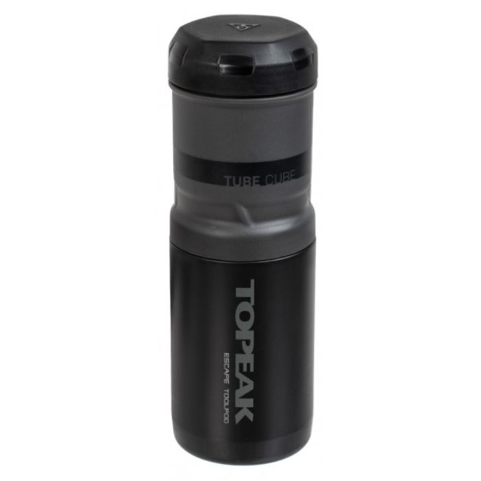 Tweeks Cycles TOPEAK Topeak Escape Pod+ With Tube Cube - Black | Clearance section. 365 day returns, 0% finance & FREE delivery over £50