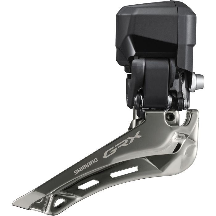 Tweeks Cycles Shimano FD-RX825 GRX Di2 12-Speed Double Braze-On Front Derailleur | Clearance section. 365 day returns, 0% finance & FREE delivery over £50