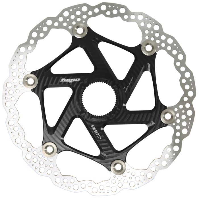 Tweeks Cycles Hope MTB Centre Lock Floating Rotor - 200mmBlack | Clearance section. 365 day returns, 0% finance & FREE delivery over £50