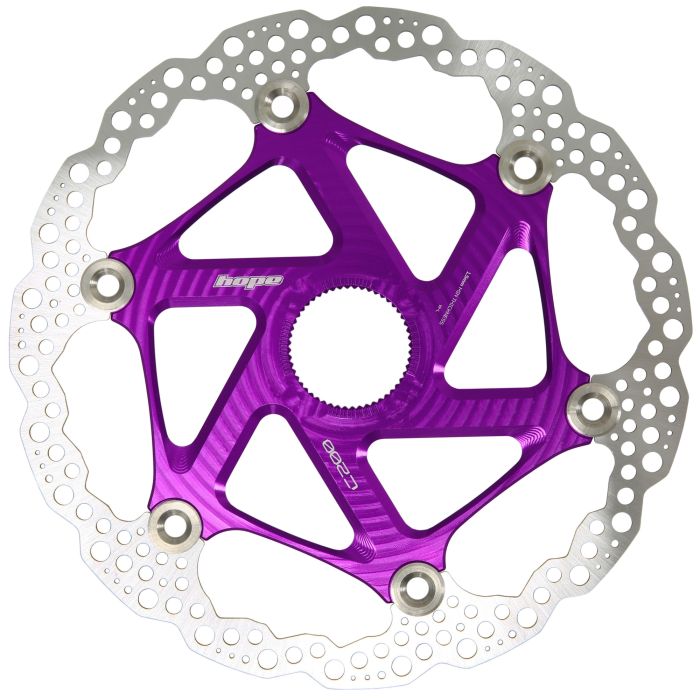 Tweeks Cycles Hope MTB Centre Lock Floating Rotor - 200mmPurple | Clearance section. 365 day returns, 0% finance & FREE delivery over £50