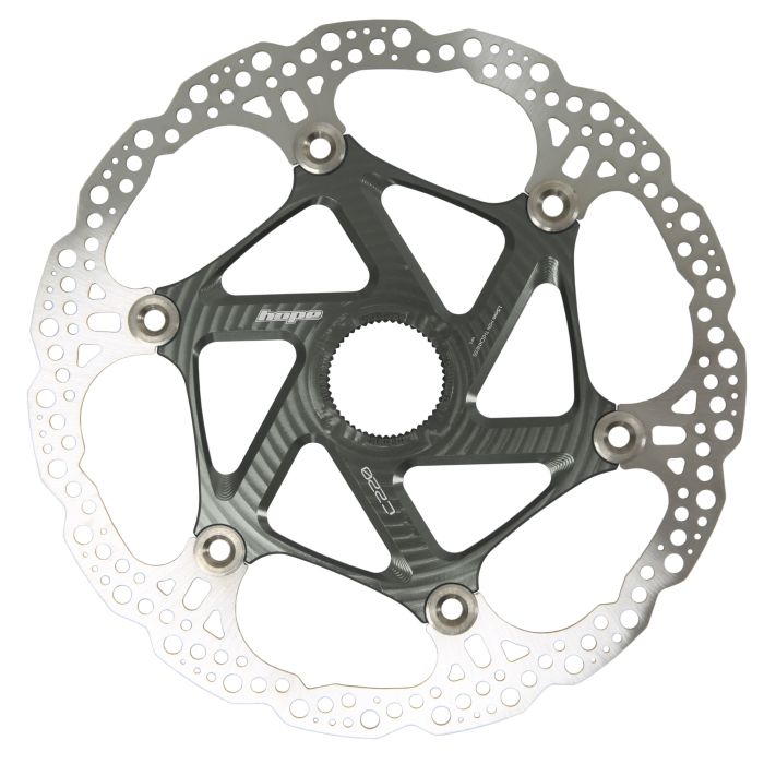 Tweeks Cycles Hope MTB Centre Lock Floating Rotor - Smoke220mm | Clearance section. 365 day returns, 0% finance & FREE delivery over £50