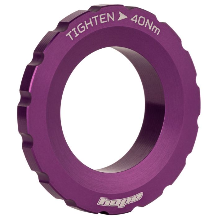Tweeks Cycles Hope Centre Lock Disc Lockring - ExternalPurple | Clearance section. 365 day returns, 0% finance & FREE delivery over £50