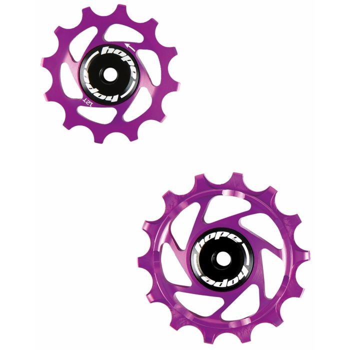 Tweeks Cycles Hope 12/14 Tooth Jockey Wheels - Purple | Clearance section. 365 day returns, 0% finance & FREE delivery over £50