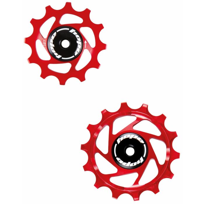 Tweeks Cycles Hope 12/14 Tooth Jockey Wheels - Red | Clearance section. 365 day returns, 0% finance & FREE delivery over £50