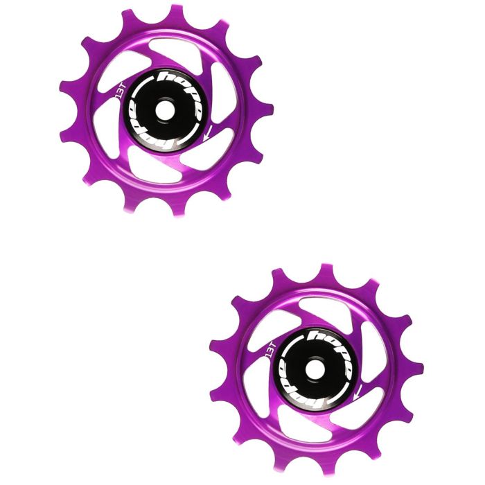 Tweeks Cycles Hope 13 Tooth Jockey Wheels - Purple | Clearance section. 365 day returns, 0% finance & FREE delivery over £50