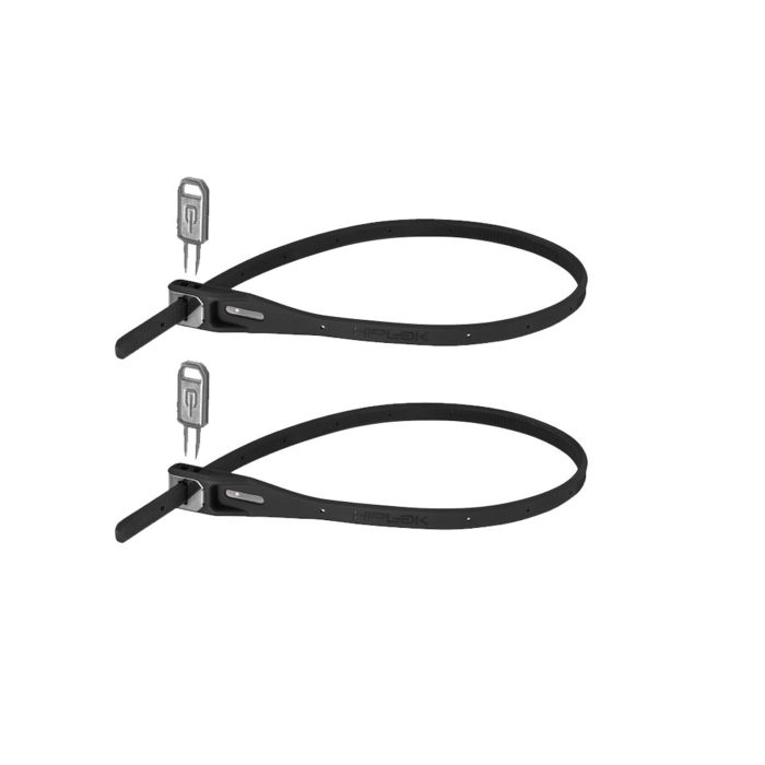 Tweeks Cycles Hiplok Z-Lok Reusable Armoured Tie (Pair) - Black | Clearance section. 365 day returns, 0% finance & FREE delivery over £50