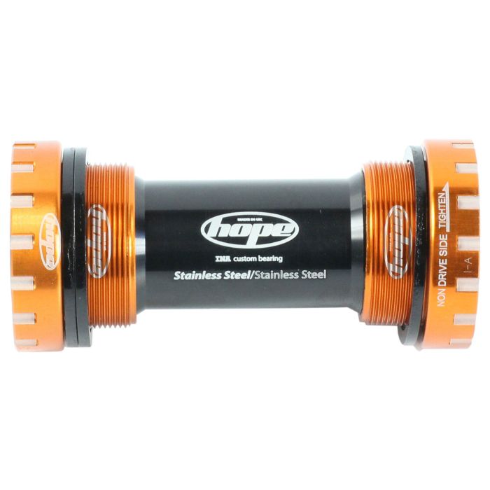 Tweeks Cycles Hope Stainless Bottom Bracket Cups - 24mm Axle - 68/73mm Orange | Clearance section. 365 day returns, 0% finance & FREE delivery over £50