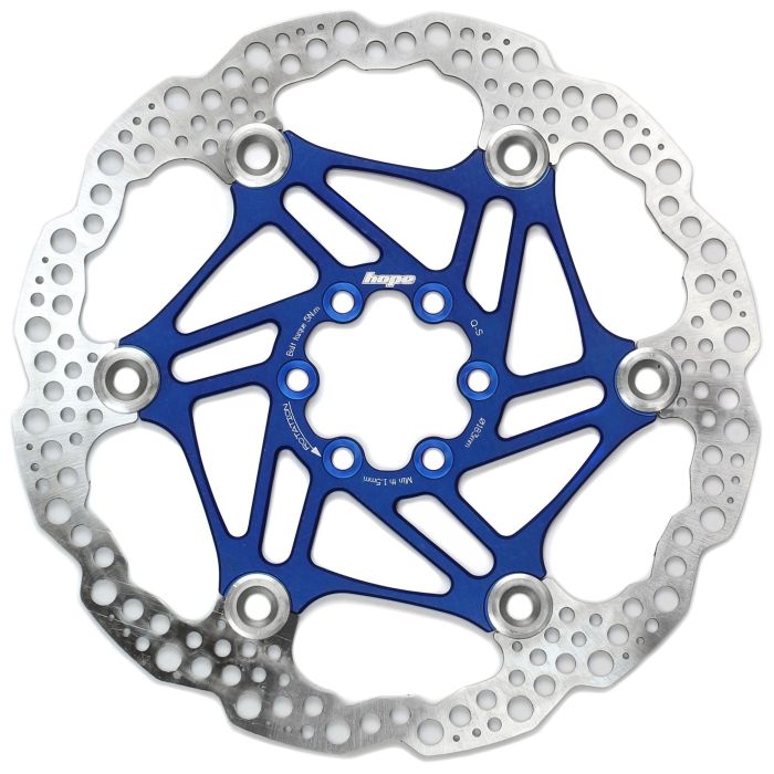 Tweeks Cycles Hope Floating Rotor - Colour: Blue - Size: 160mm - Fitment: 6 Bolt | Clearance section. 365 day returns, 0% finance & FREE delivery over £50