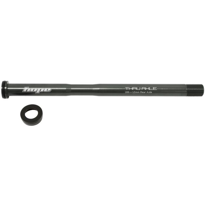 Tweeks Cycles Hope Rear Thru Axle - Smoke, 186mm | Clearance section. 365 day returns, 0% finance & FREE delivery over £50