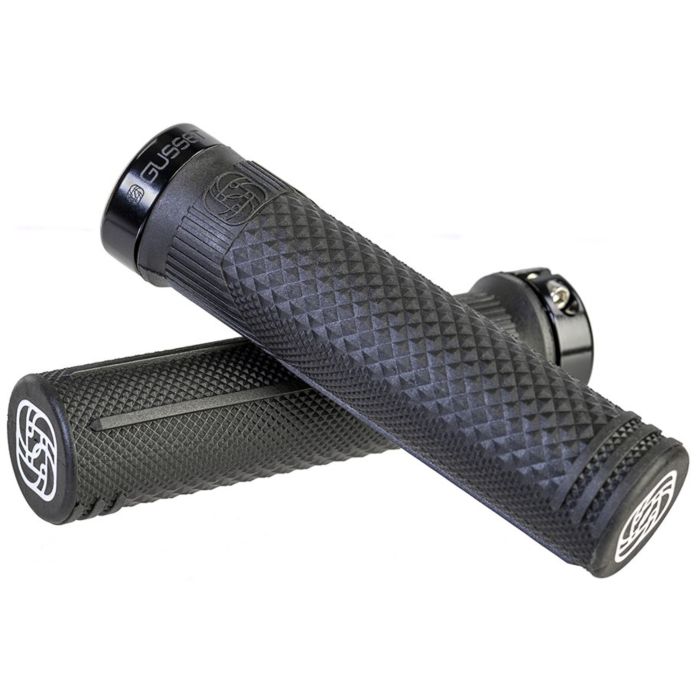 Tweeks Cycles Gusset Extra Soft S2 Lock-On Grips - Black | Clearance section. 365 day returns, 0% finance & FREE delivery over £50