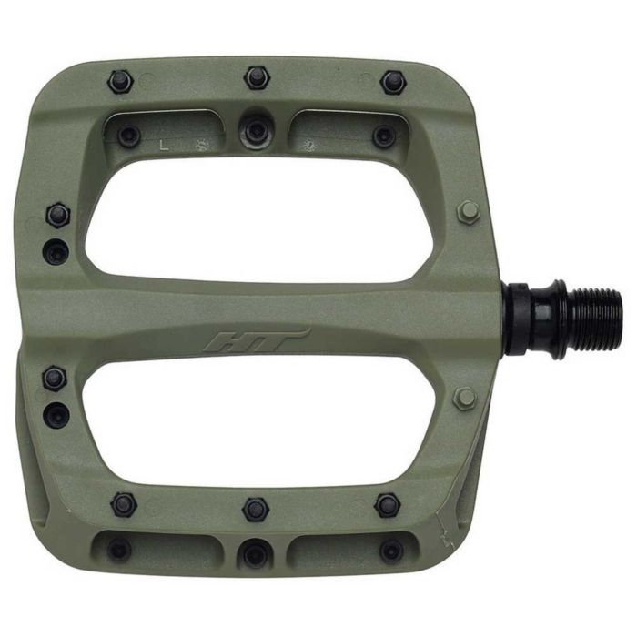 Tweeks Cycles HT Components PA03A Pedals - Olive | Clearance section. 365 day returns, 0% finance & FREE delivery over £50