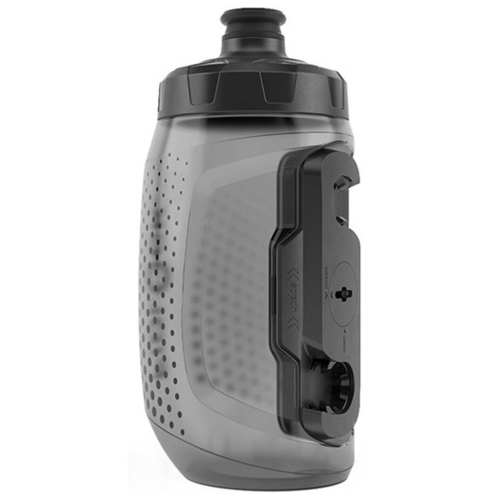 Tweeks Cycles Fidlock Twist Single Bottle - Transparent Black, 450ml | Clearance section. 365 day returns, 0% finance & FREE delivery over £50