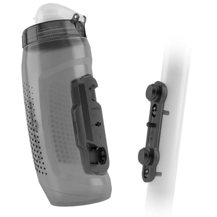 Tweeks Cycles Fidlock Twist Bottle 590 + Bike Base - Smoke | Clearance section. 365 day returns, 0% finance & FREE delivery over £50