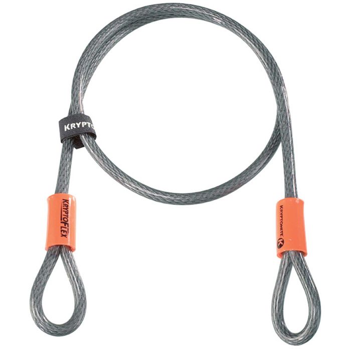 Tweeks Cycles Kryptonite Kryptoflex Cable 10 mm x 120 cm - Grey Orange | Clearance section. 365 day returns, 0% finance & FREE delivery over £50