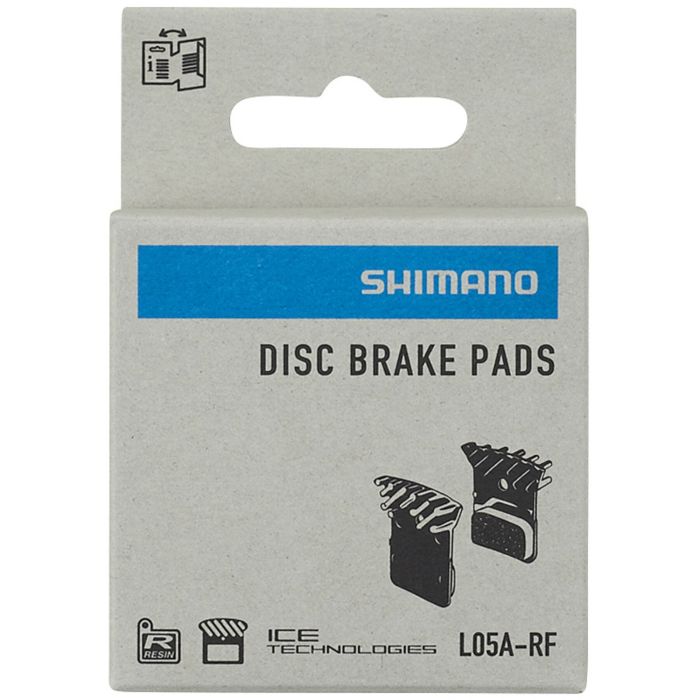 Tweeks Cycles Shimano L05A-RF Resin Disc Brake Pads - With Cooling Fins | Clearance section. 365 day returns, 0% finance & FREE delivery over £50