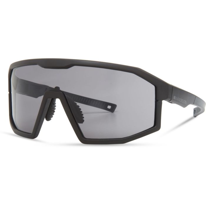 Madison Enigma Sunglasses 3 Lens Pack - Matt Black Frame / Black Mirror Lens / Amber Clear Lens