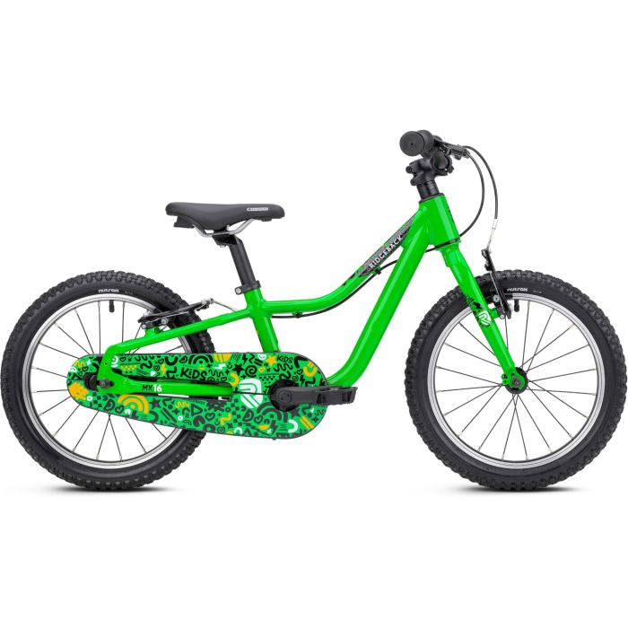 Tweeks Cycles "Ridgeback MX16" Kids Bike - 2026" - Go Go Green | Clearance section. 365 day returns, 0% finance & FREE delivery over £50