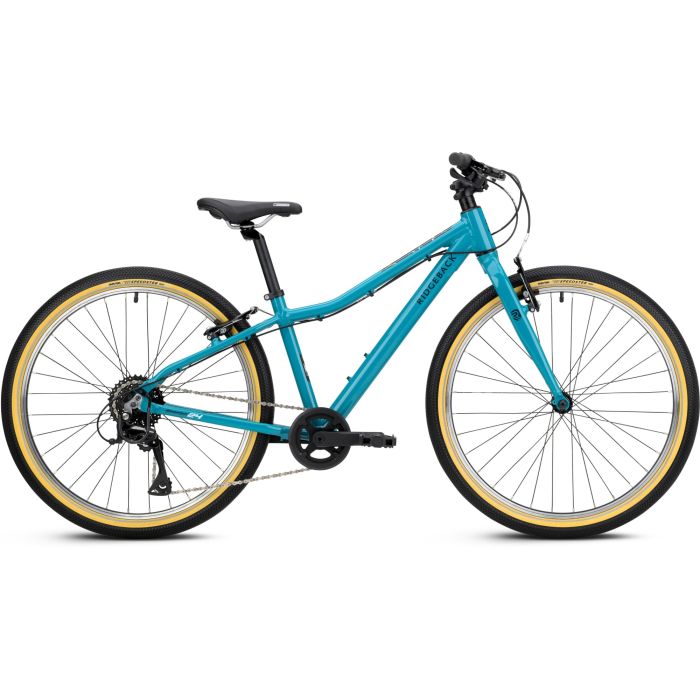 Tweeks Cycles "Ridgeback Dimension 24" Kids Bike - 2026" - Turbo Teal | Clearance section. 365 day returns, 0% finance & FREE delivery over £50