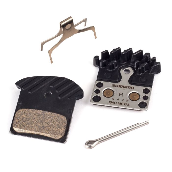 Tweeks Cycles Shimano J04C Ice Tech Metal Disc Brake Pads - With Cooling Fins | Clearance section. 365 day returns, 0% finance & FREE delivery over £50