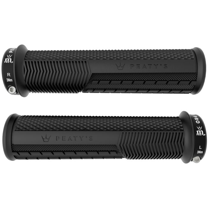 Tweeks Cycles Peaty's Monarch Pro Knurl Grips - Black, Thick | Clearance section. 365 day returns, 0% finance & FREE delivery over £50