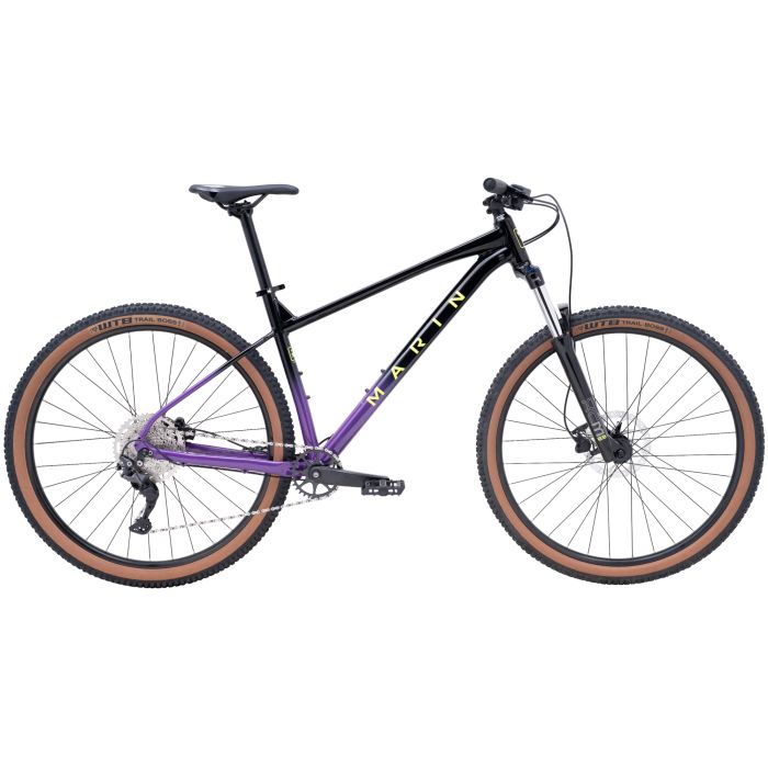 Tweeks Cycles Marin Bikes Marin Bobcat Trail 4 Hardtail Mountain Bike - 2026 - Black / Purple, L, 29 Inch | Clearance section. 365 day returns, 0% finance & FREE delivery over £50