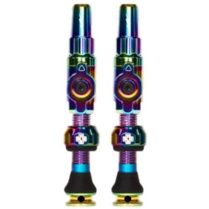 Tweeks Cycles Muc-Off Big Bore Tubeless Valves - Lite, Iridescent, Medium | Clearance section. 365 day returns, 0% finance & FREE delivery over £50