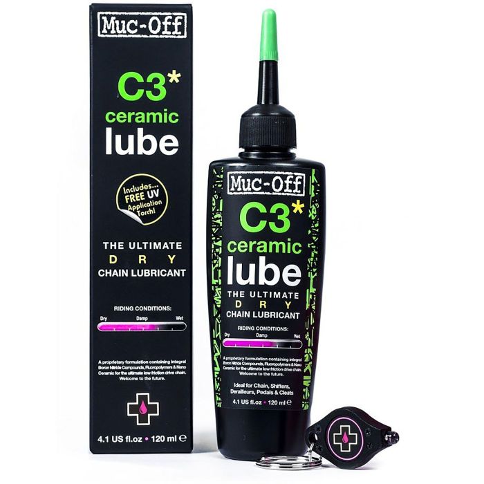 Tweeks Cycles Muc-Off C3 Dry Ceramic Lube - 120ml | Clearance section. 365 day returns, 0% finance & FREE delivery over £50
