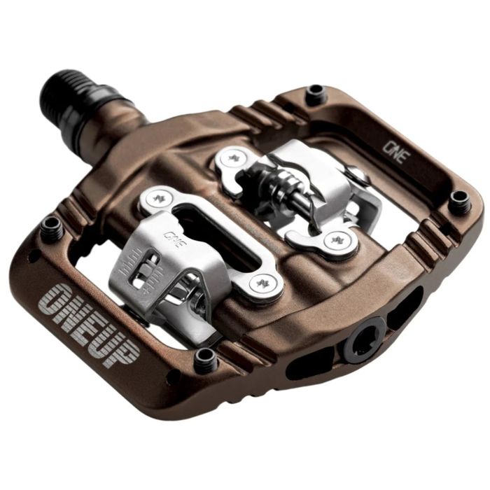 Tweeks Cycles OneUp Components Clip Pedals - Bronze | Clearance section. 365 day returns, 0% finance & FREE delivery over £50