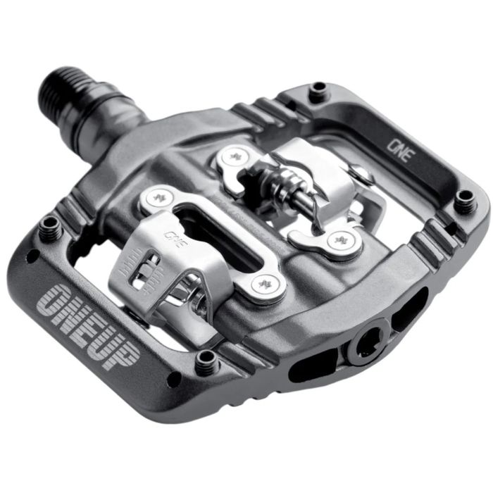 Tweeks Cycles OneUp Components Clip Pedals - Grey | Clearance section. 365 day returns, 0% finance & FREE delivery over £50
